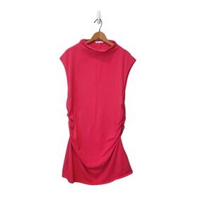 Reformation Hot Pink Knit Comfortable Stretch Mini Alden Dress Size 2X